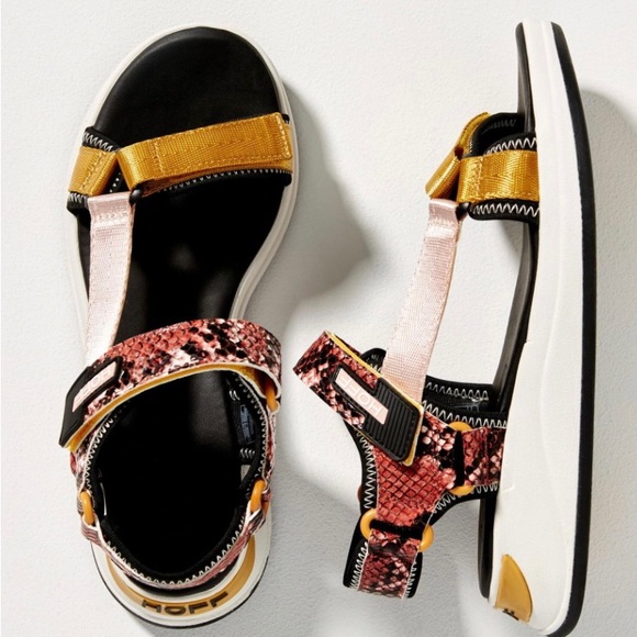 Hoff Women's Pink & Metallic Multicolor Island Seychelles Comfort Sandal 9 EU 40 - Picture 2 of 10